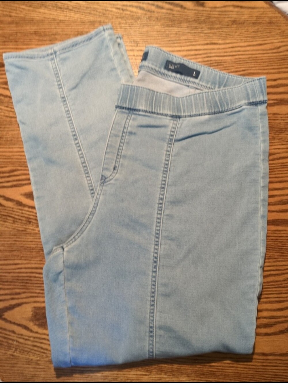 J jill pull on slim leg ankle jeans large